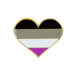 LGBT Heart Pin Badge - Minimum Mouse