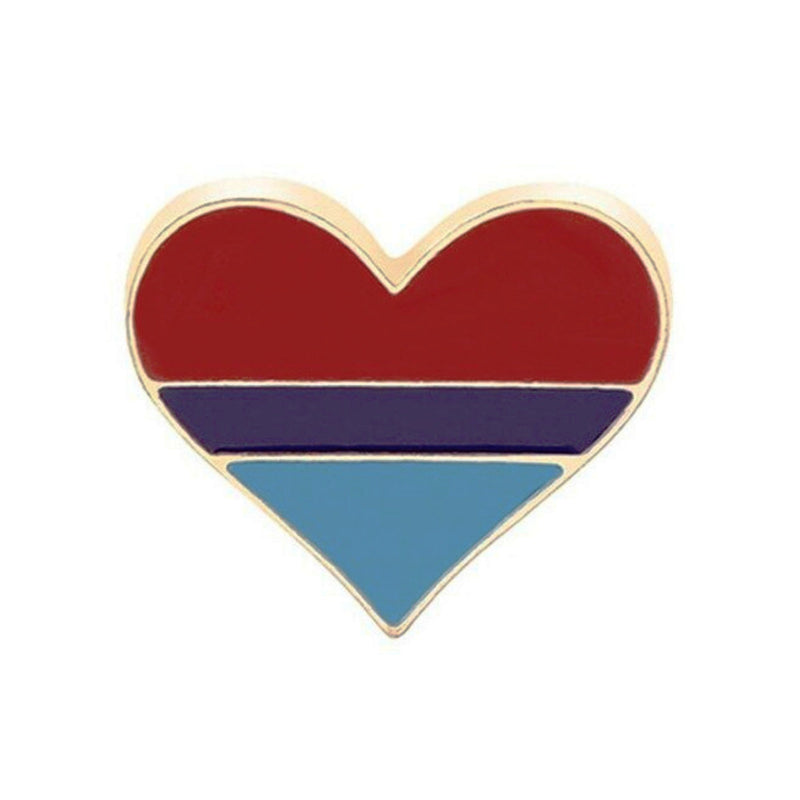 LGBT Heart Pin Badge - Minimum Mouse