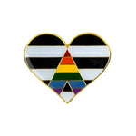 LGBT Heart Pin Badge - Minimum Mouse