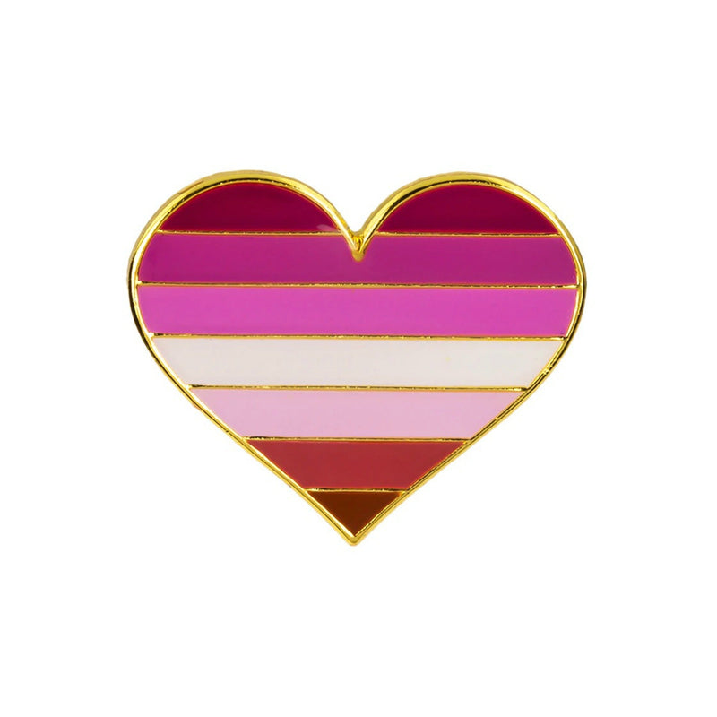 LGBT Heart Pin Badge - Minimum Mouse