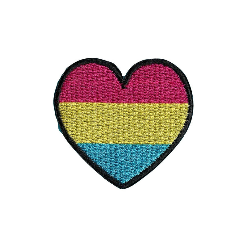 LGBT Pride Rainbow Heart Iron On Patch - Minimum Mouse