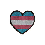 LGBT Pride Rainbow Heart Iron On Patch - Minimum Mouse