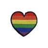 LGBT Pride Rainbow Heart Iron On Patch - Minimum Mouse