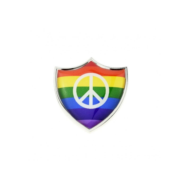 LGBT Rainbow Gay Pride Peace Lapel Pin Badge - Minimum Mouse