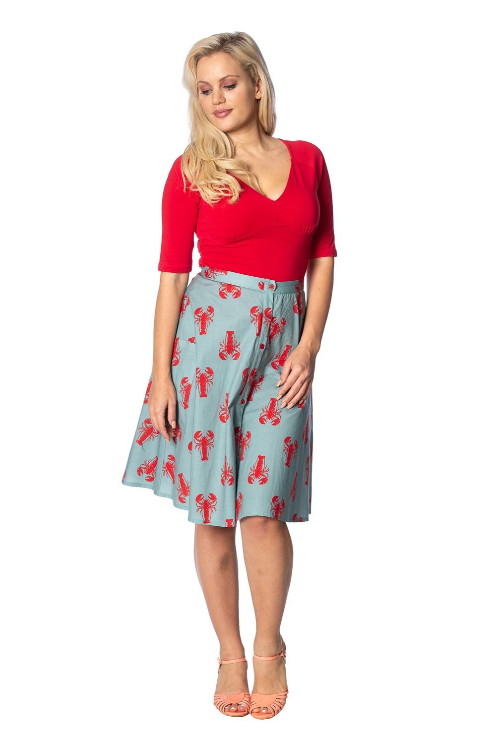 Lobster Love Skirt By Banned Apparel - Minimum Mouse