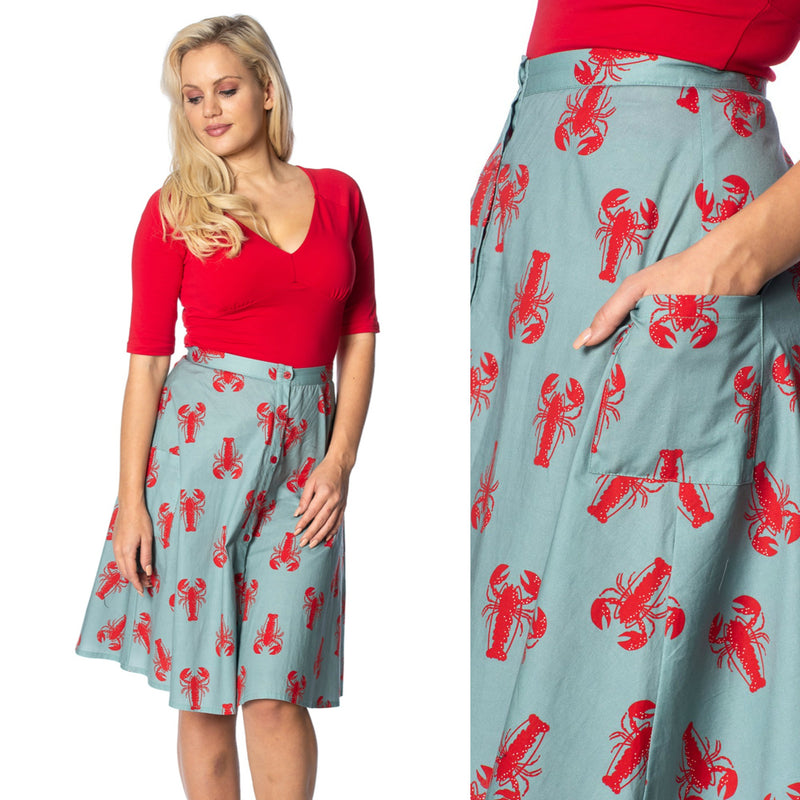 Lobster Love Skirt By Banned Apparel