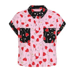 Pink Lollies Blouse by Hell Bunny