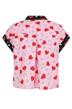 Pink Lollies Blouse by Hell Bunny