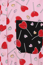 Pink Lollies Blouse by Hell Bunny