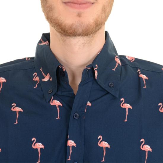 Long Sleeve Flamingo Print Shirt by Run and Fly - Minimum Mouse