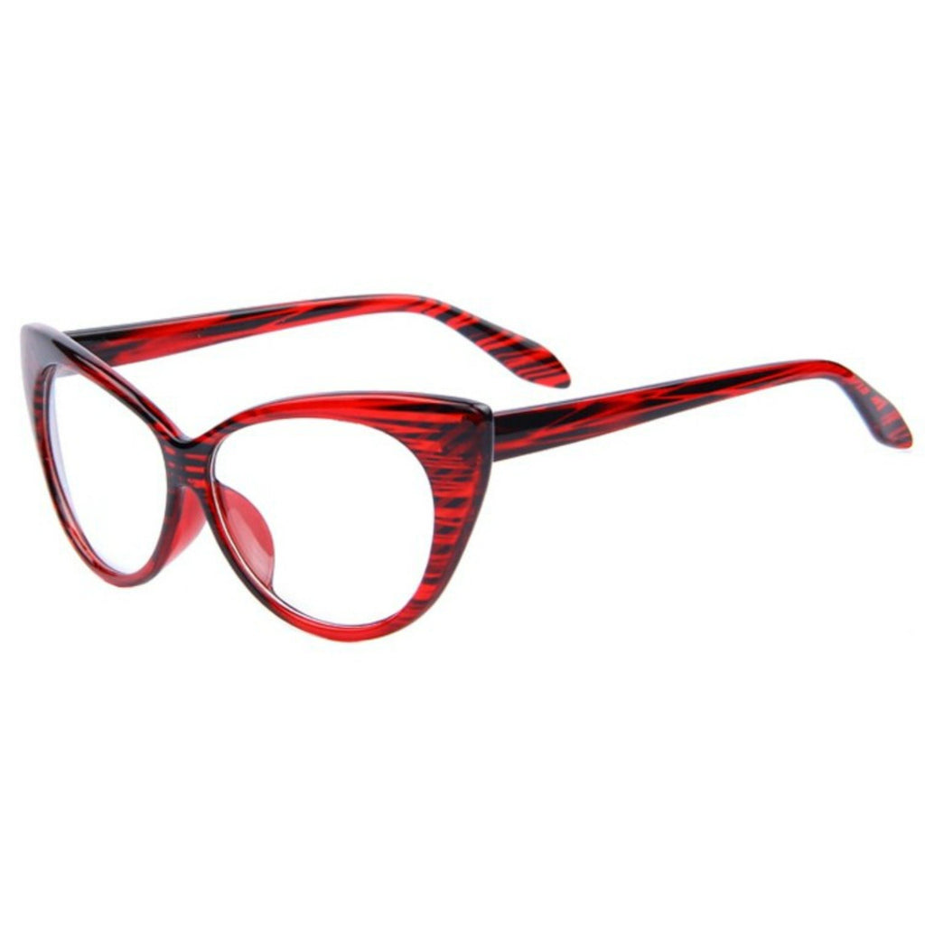LORETTA Clear Lens Classic Cat Eye Glasses - Minimum Mouse