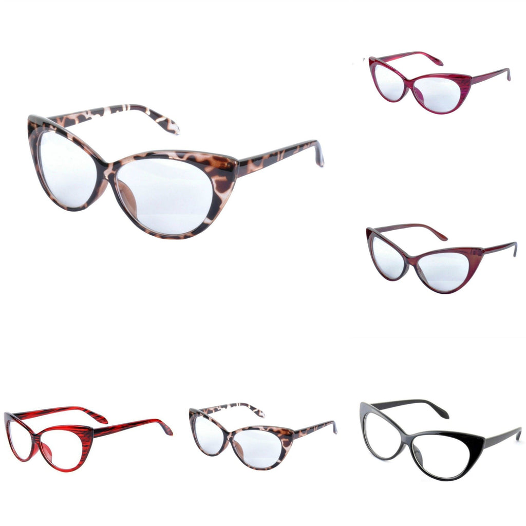 LORETTA Clear Lens Classic Cat Eye Glasses - Minimum Mouse