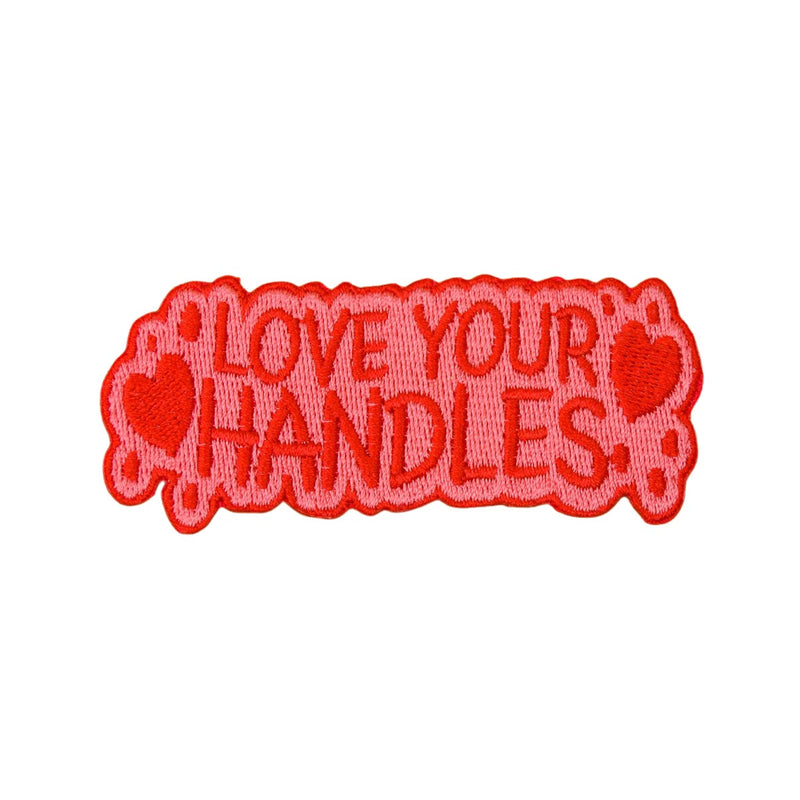 Love your handles iron on patch - Minimum Mouse