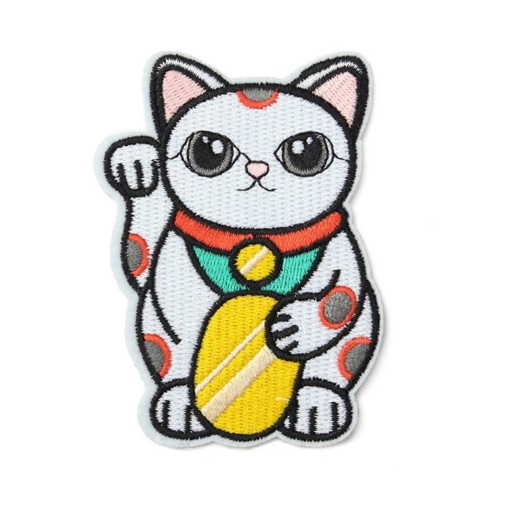Lucky Cat Iron On Patch - Minimum Mouse
