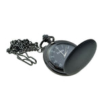 Matt Black Quartz Pocket Watch