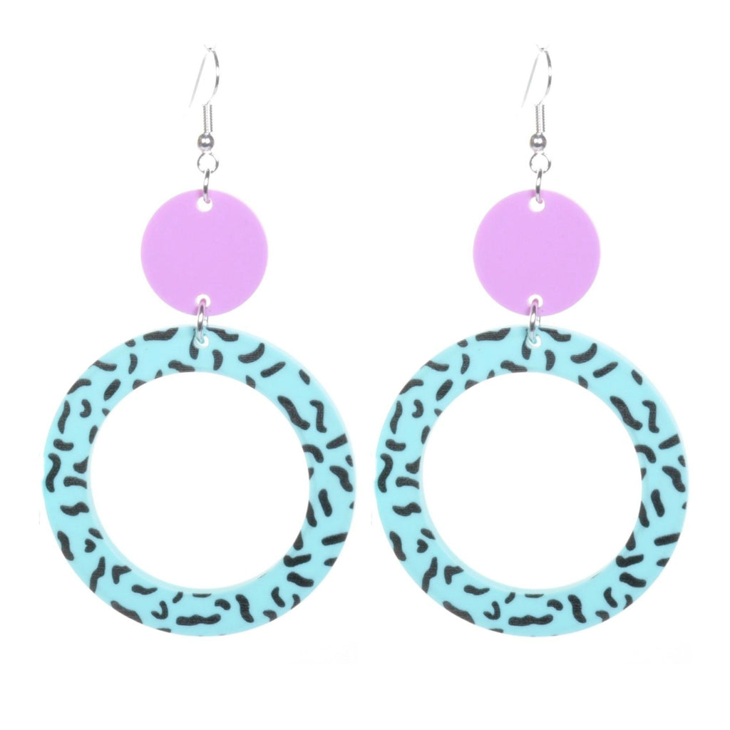 Minty Fresh Circle Earrings by Love Boutique - Minimum Mouse