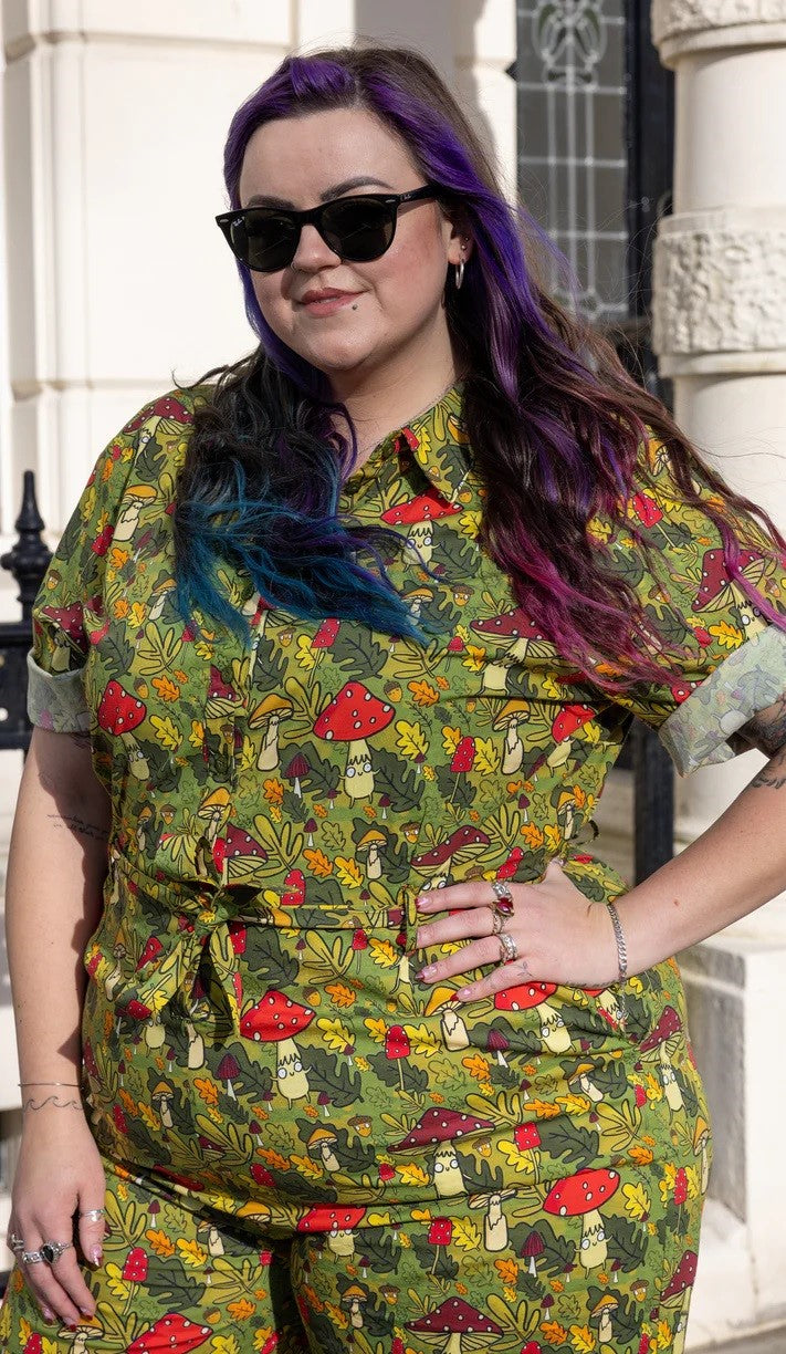 Mushroom Bois Jumpsuit by Run and Fly X Katie Abey