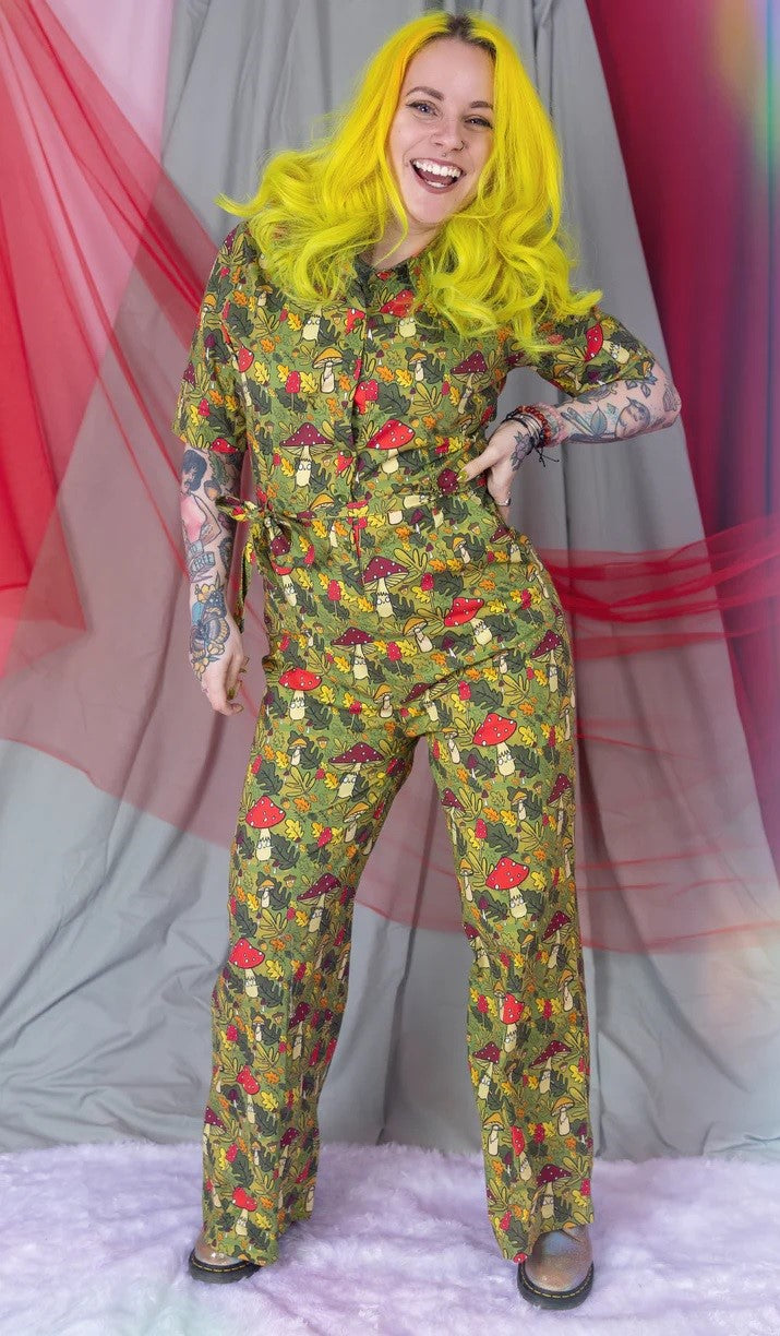 Mushroom Bois Jumpsuit by Run and Fly X Katie Abey