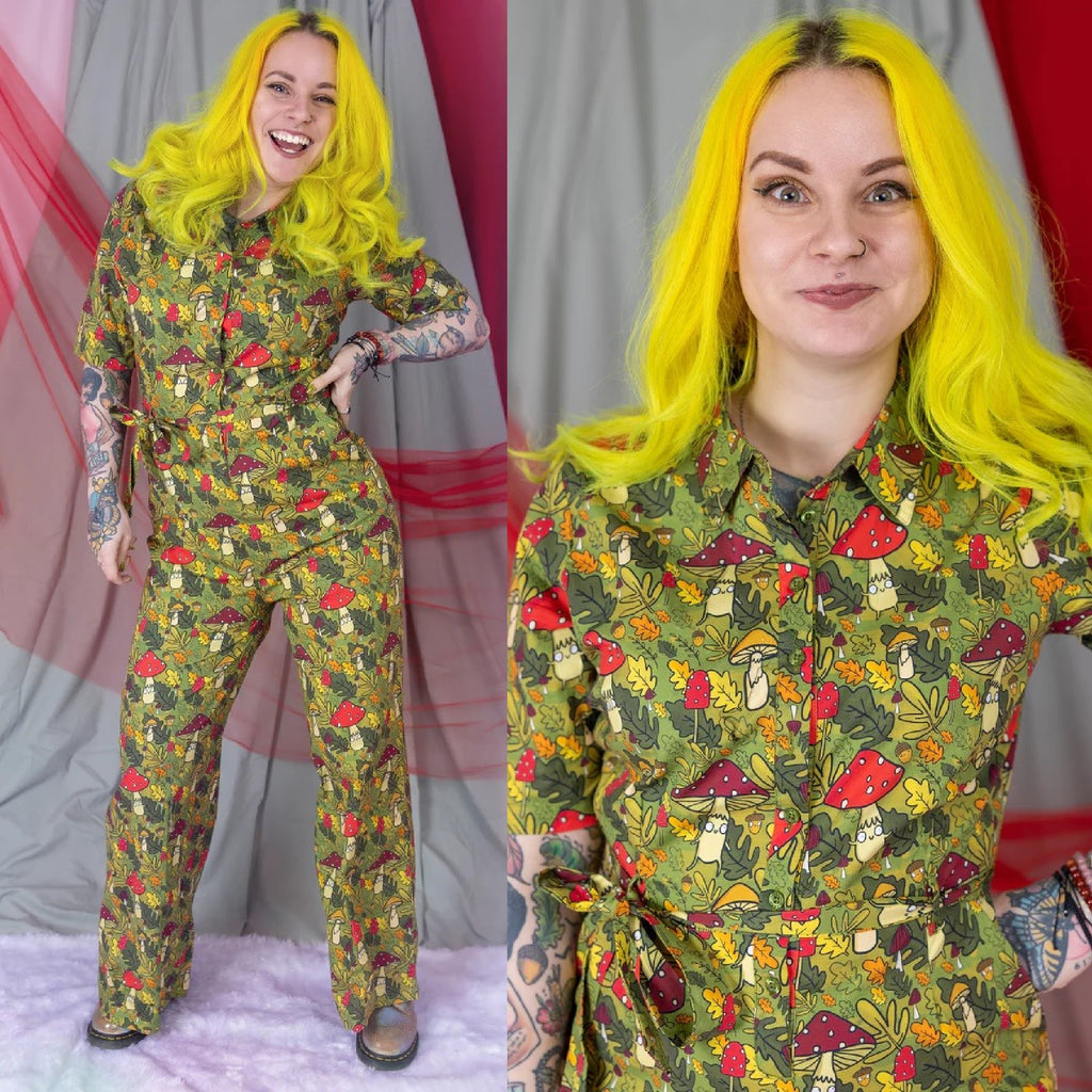 Mushroom Bois Jumpsuit by Run and Fly X Katie Abey