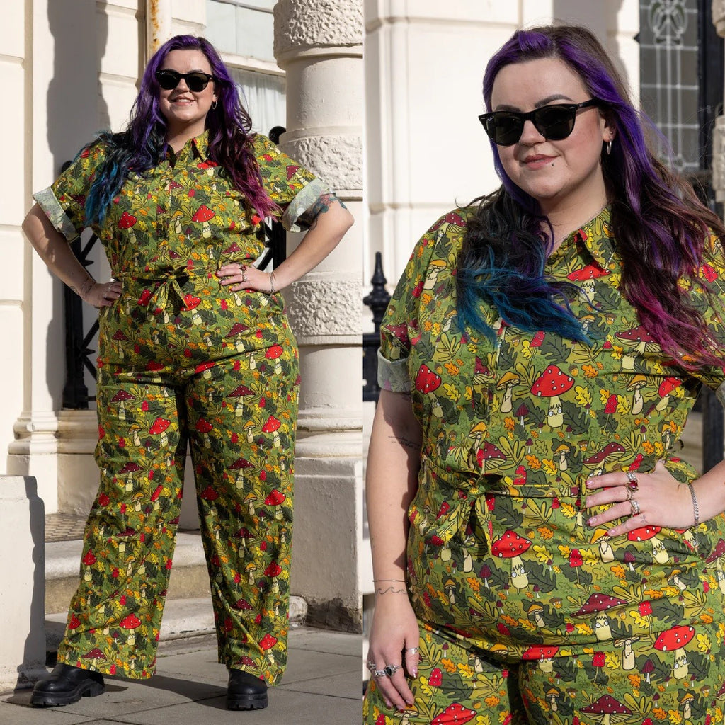Mushroom Bois Jumpsuit by Run and Fly X Katie Abey