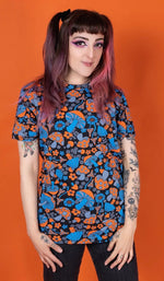 Magic Mushroom Print T Shirt by Run and Fly
