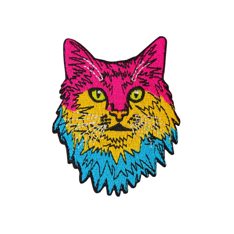 Mystical Pansexual Cat Iron On Patch - Minimum Mouse