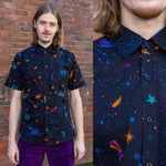 Cosmic Space Print Shirt by Run and Fly