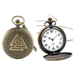Norse Valknut Quartz Pocket Watch - Minimum Mouse
