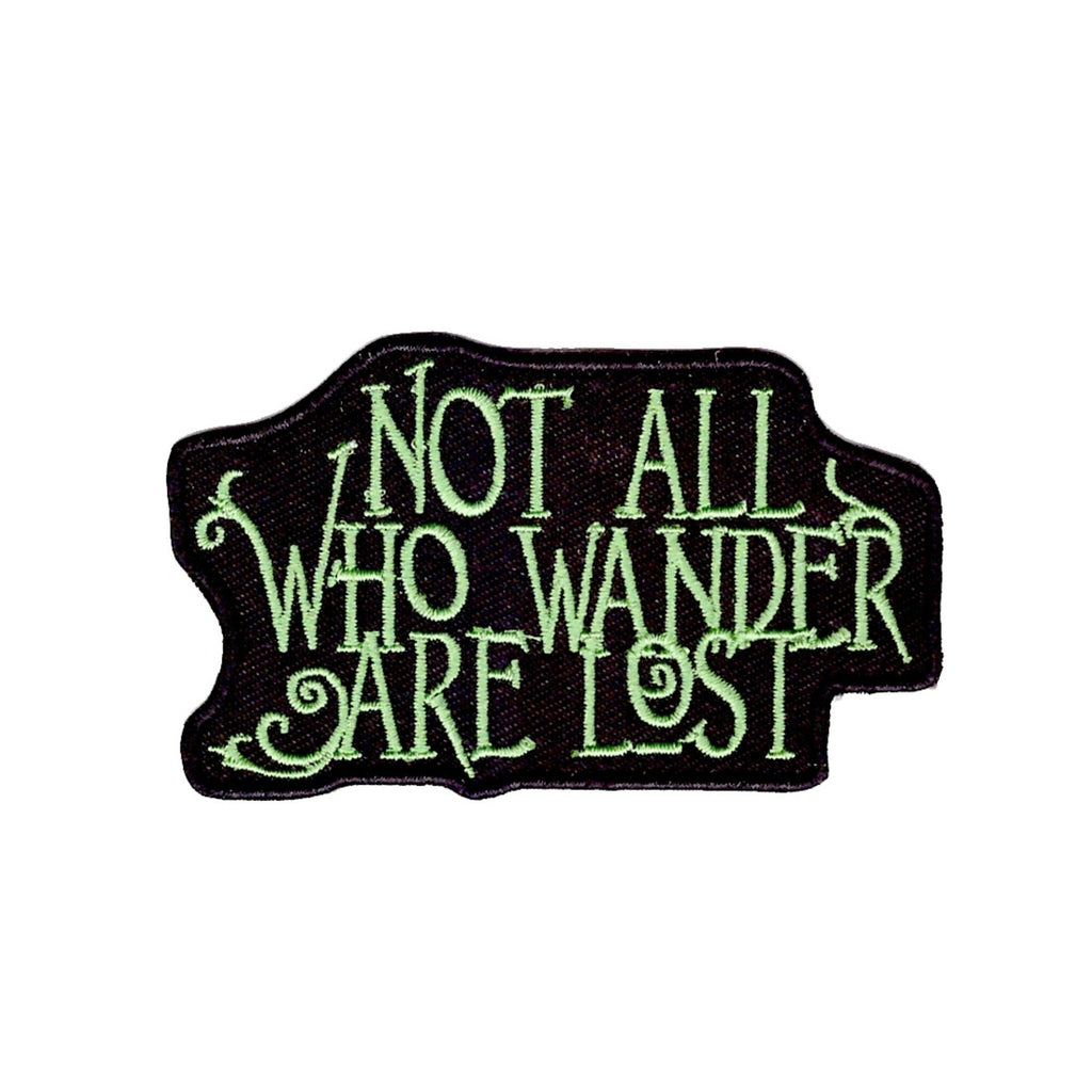 Not All Who Wander Are Lost Iron On Patch - Minimum Mouse