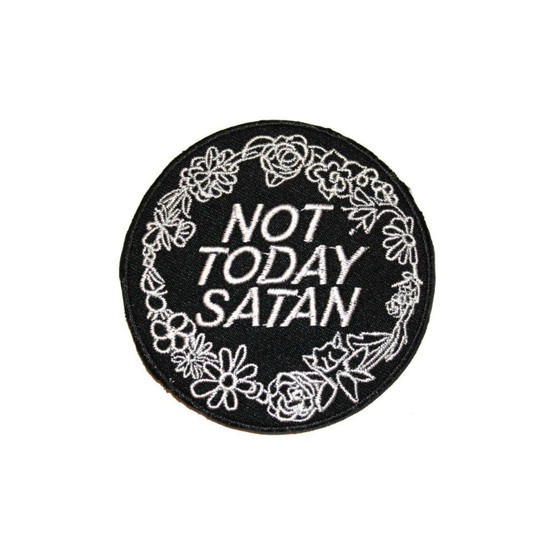 Not Today Satan Iron On Patch Drag Race Bianca Del Rio Floral - Minimum Mouse