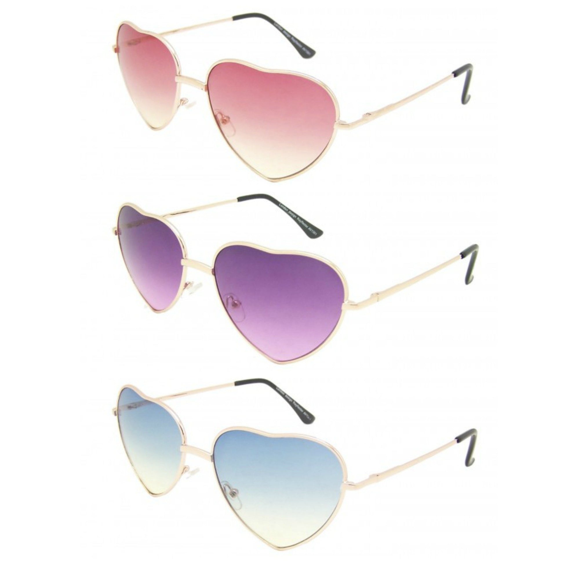 Ombré Love Heart Sunglasses - Minimum Mouse
