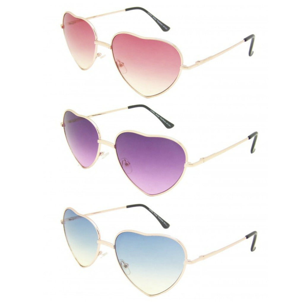 Ombré Love Heart Sunglasses - Minimum Mouse