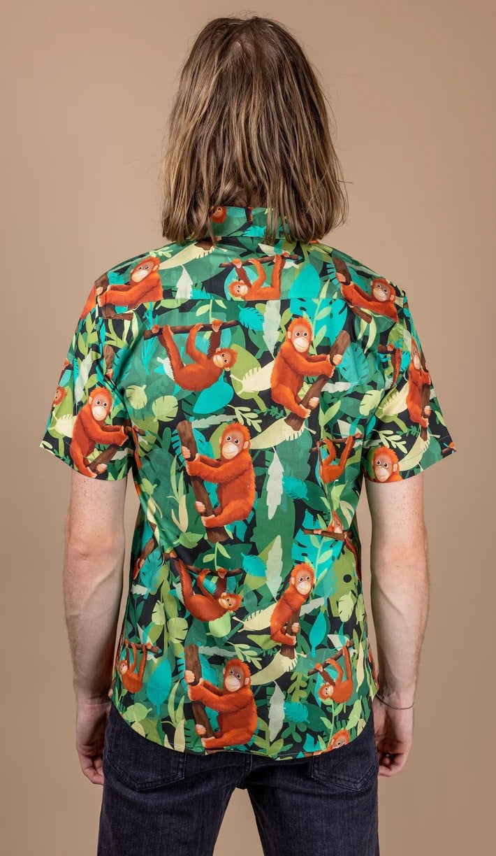 Orangutan Print Shirt by Run and Fly