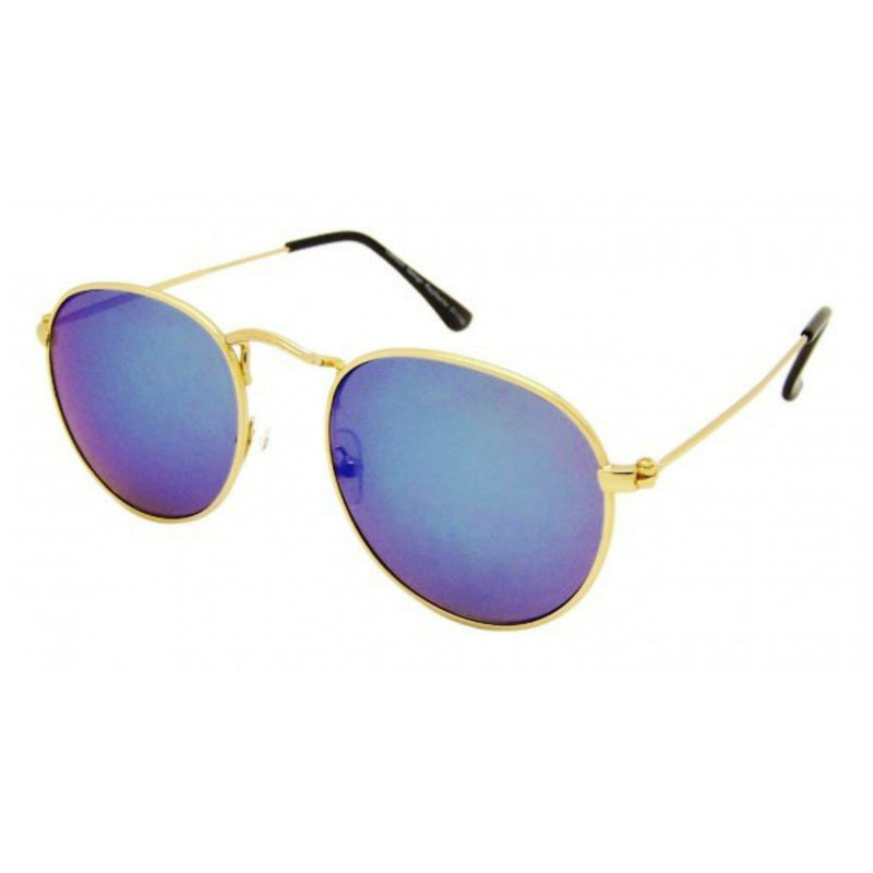 Oval Mirrored Metal Frame Sunglasses - Minimum Mouse