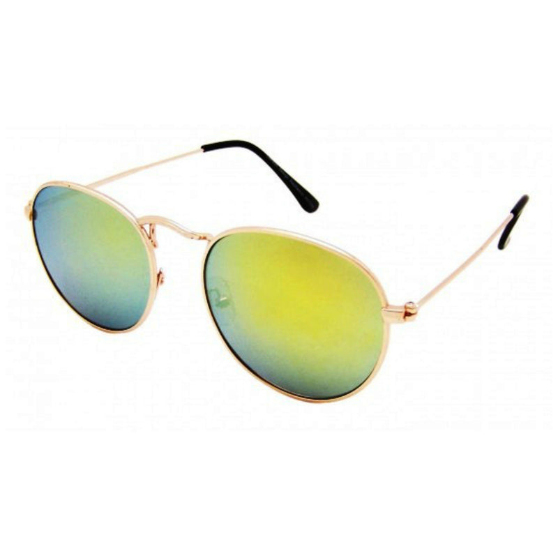 Oval Mirrored Metal Frame Sunglasses - Minimum Mouse