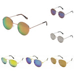 Oval Mirrored Metal Frame Sunglasses - Minimum Mouse