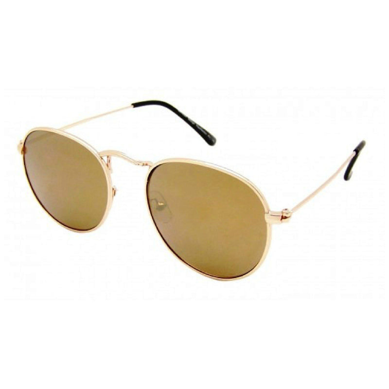 Oval Mirrored Metal Frame Sunglasses - Minimum Mouse