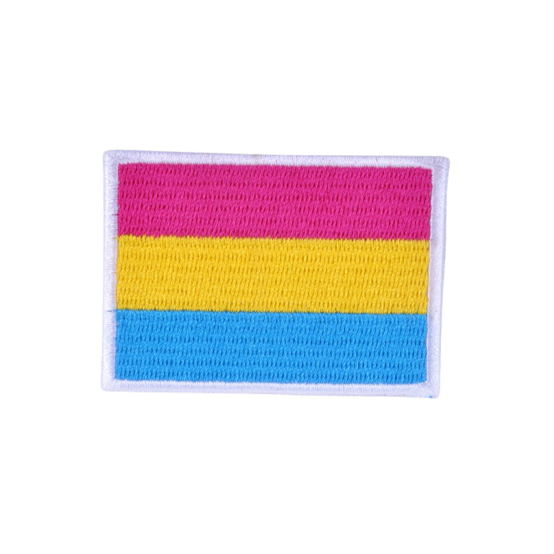 Pansexual Flag Iron On Patch - Minimum Mouse