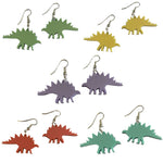 Pastel Acrylic Stegosaurus Earrings - Minimum Mouse