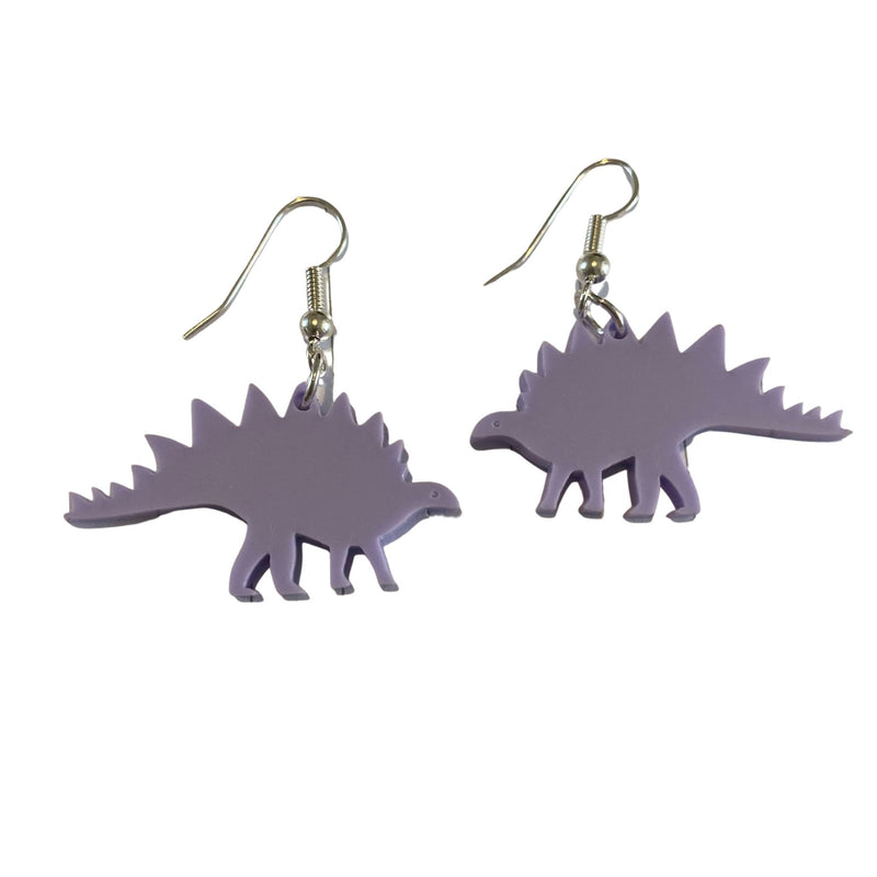 Pastel Acrylic Stegosaurus Earrings - Minimum Mouse