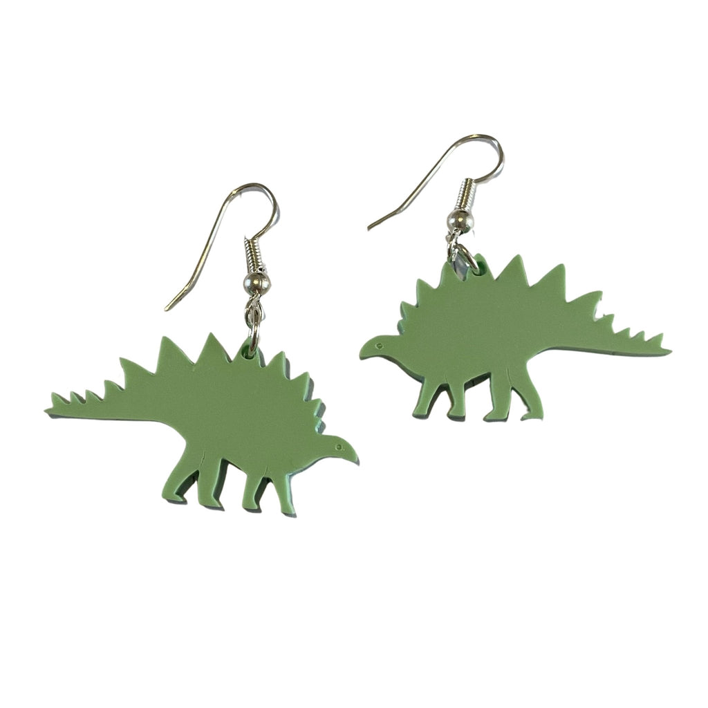 Pastel Acrylic Stegosaurus Earrings - Minimum Mouse