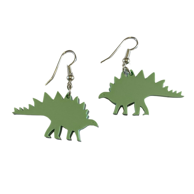 Pastel Acrylic Stegosaurus Earrings - Minimum Mouse