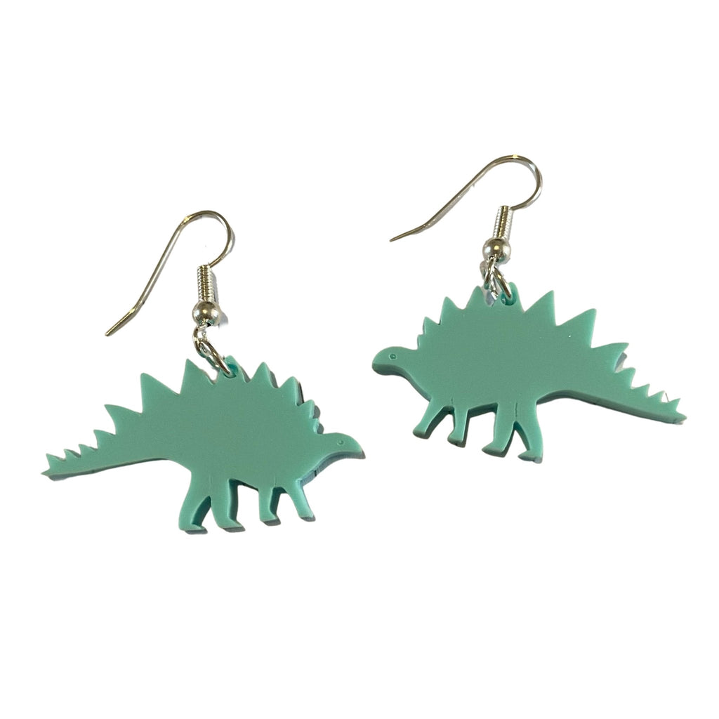 Pastel Acrylic Stegosaurus Earrings - Minimum Mouse