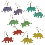 Pastel Acrylic Triceratops Earrings - Minimum Mouse