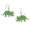 Pastel Acrylic Triceratops Earrings - Minimum Mouse