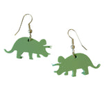 Pastel Acrylic Triceratops Earrings - Minimum Mouse