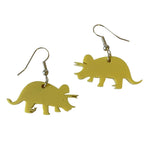 Pastel Acrylic Triceratops Earrings - Minimum Mouse