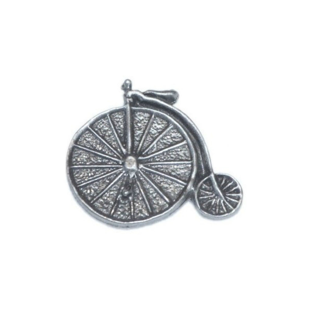 Penny Farthing Pewter Lapel Pin Badge - Minimum Mouse