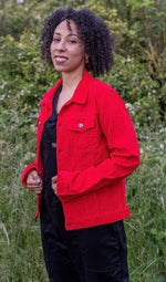 Pillarbox Red Cord Jacket by Run and Fly - Minimum Mouse