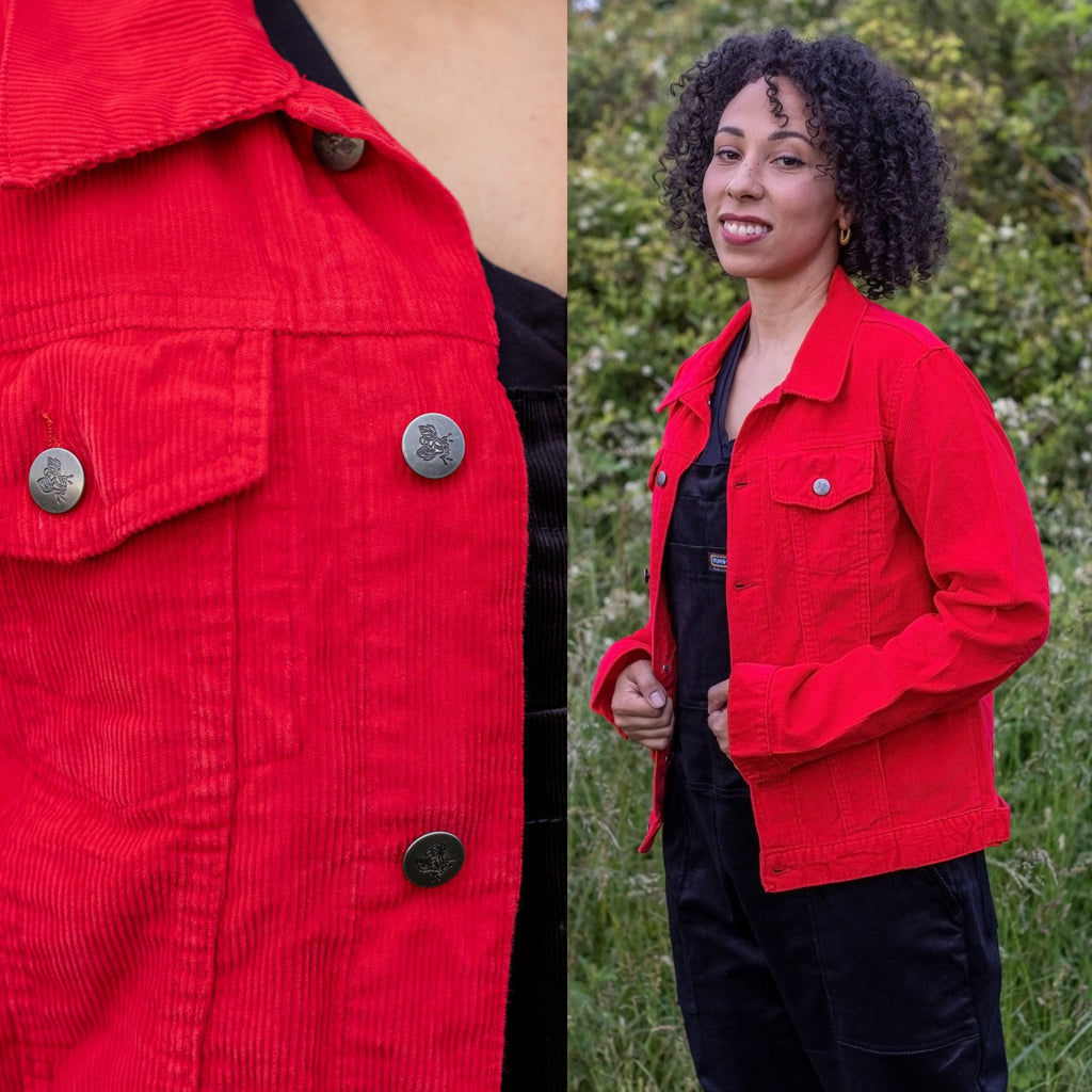 Pillarbox Red Cord Jacket by Run and Fly - Minimum Mouse